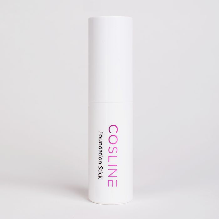 Weißer Foundation Stick mit Aufschrift: Cosline Foundation Stick.