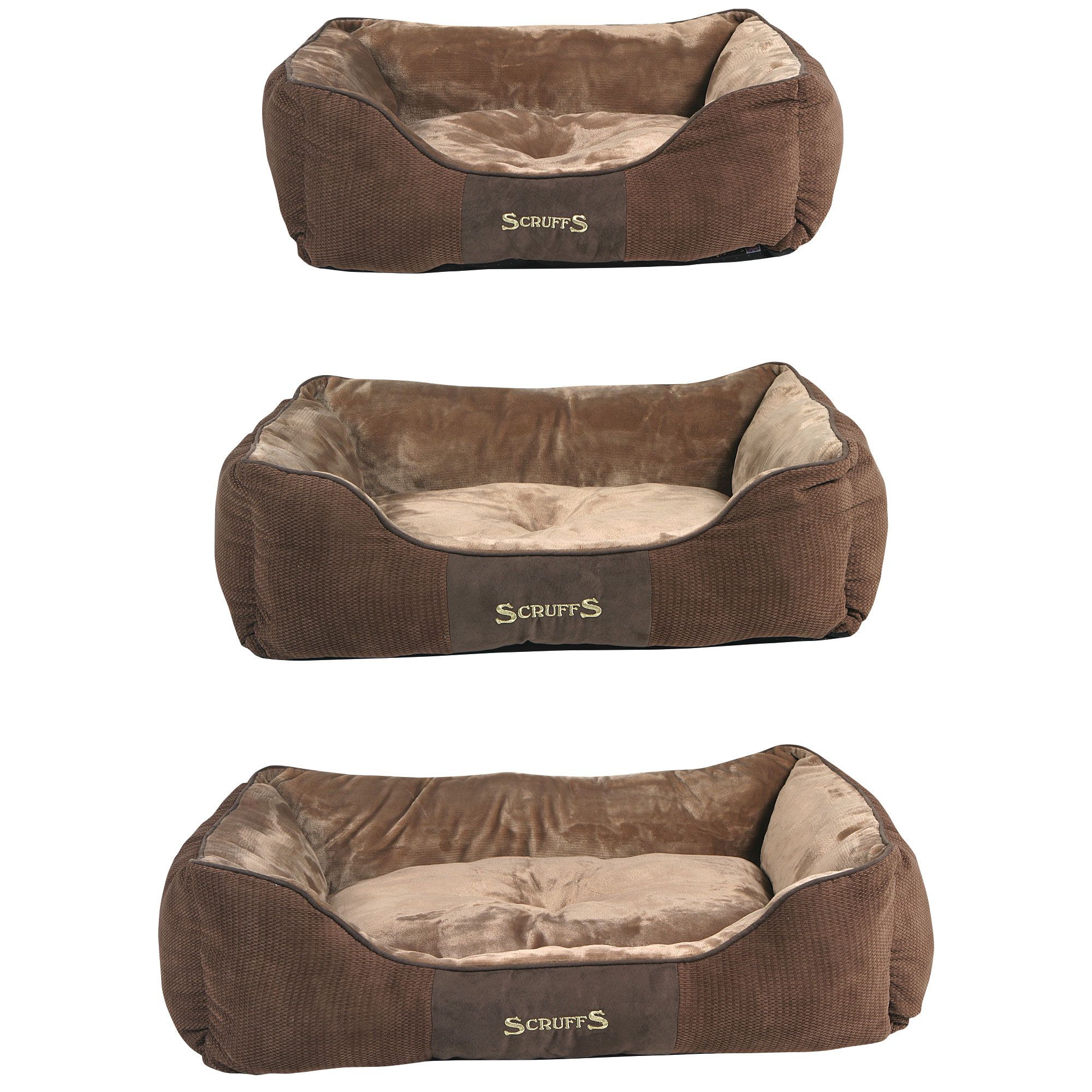 SCRUFFS® Chester Box Bett - hochwertig - waschbar- Plüschstoff