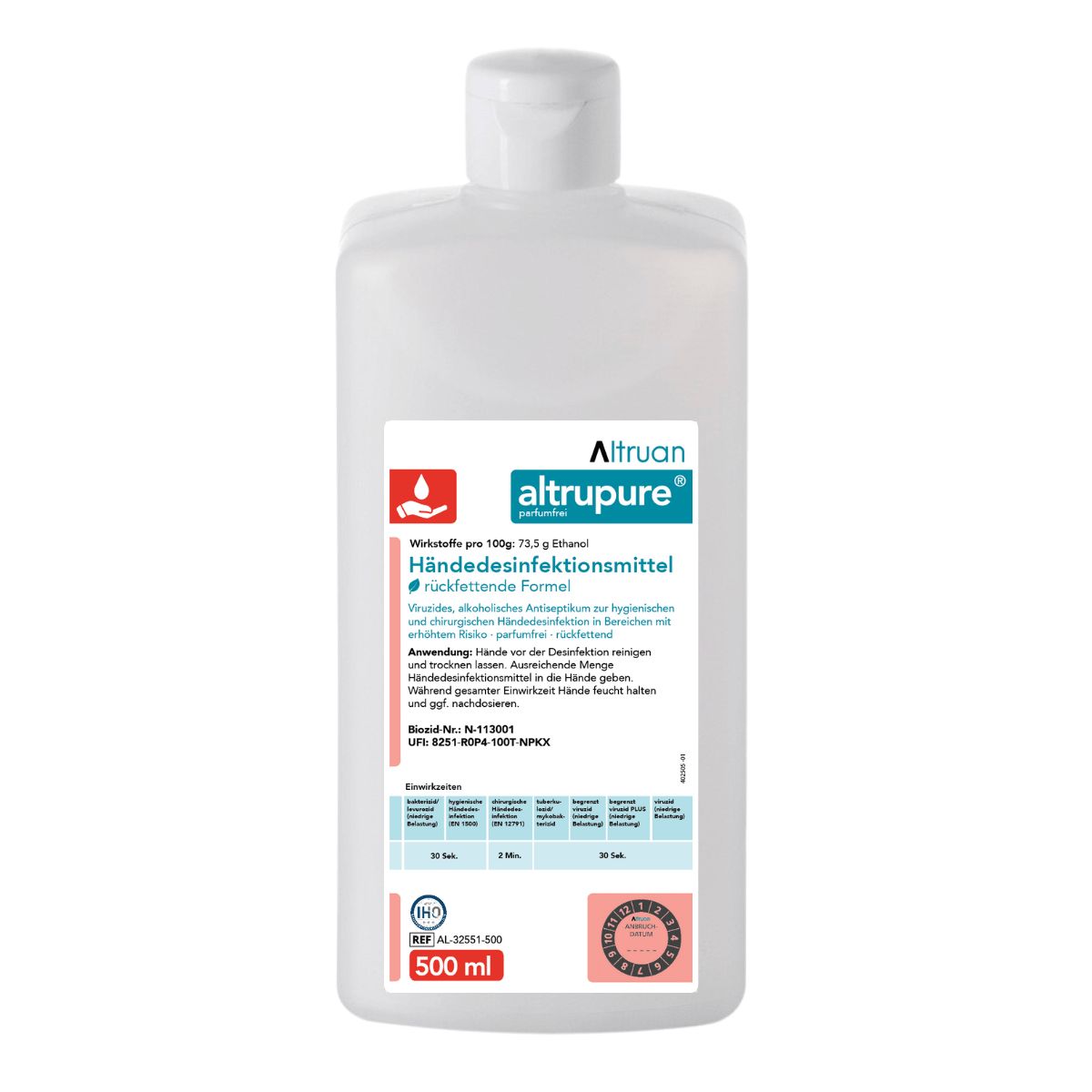 Altrupure® Händedesinfektionsmittel 0,5 l Desinfektionslösung