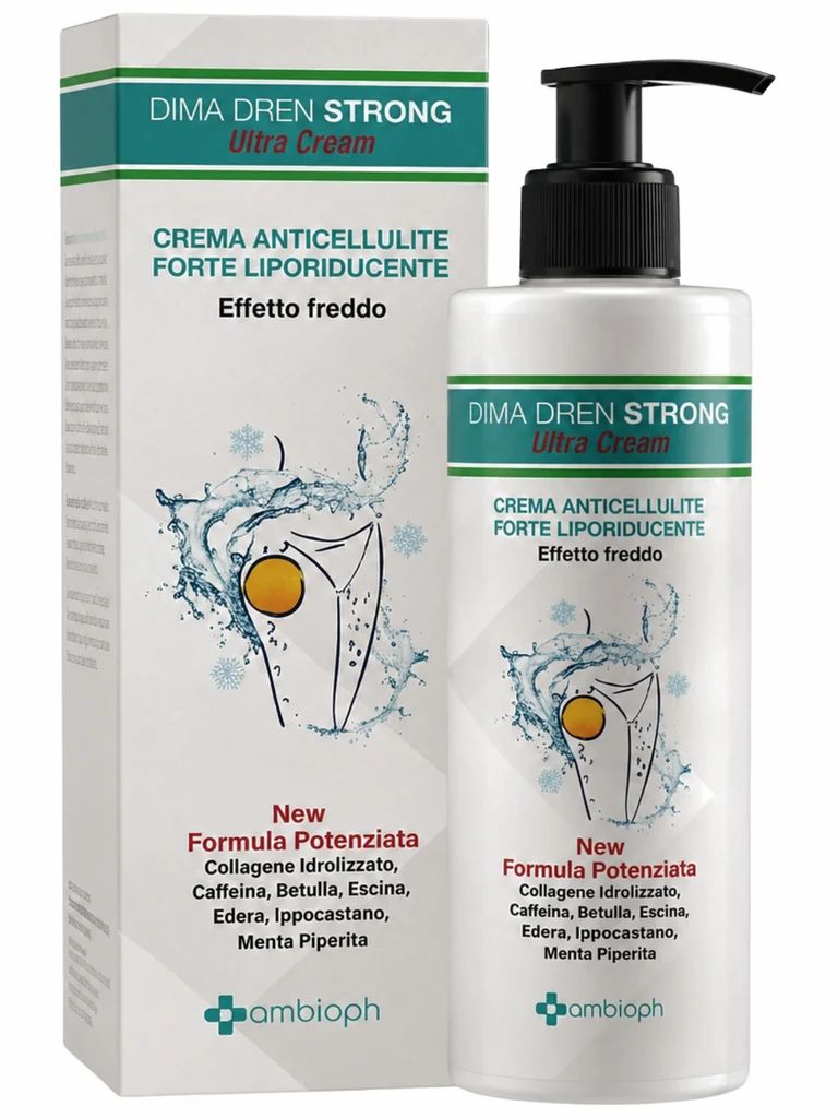 AMBIOPH - DIMA DREN CREAM - Crema Anticellulite forte, Formula potenziata