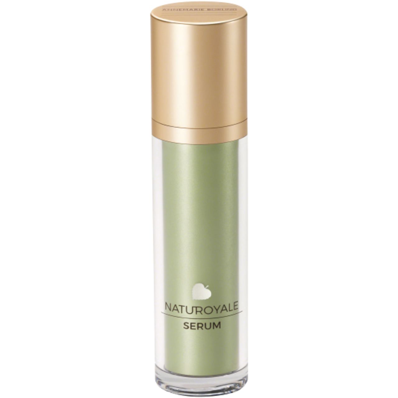 Serumflasche mit goldfarbenem Deckel. Aufschrift: NATUROYALE SERUM.