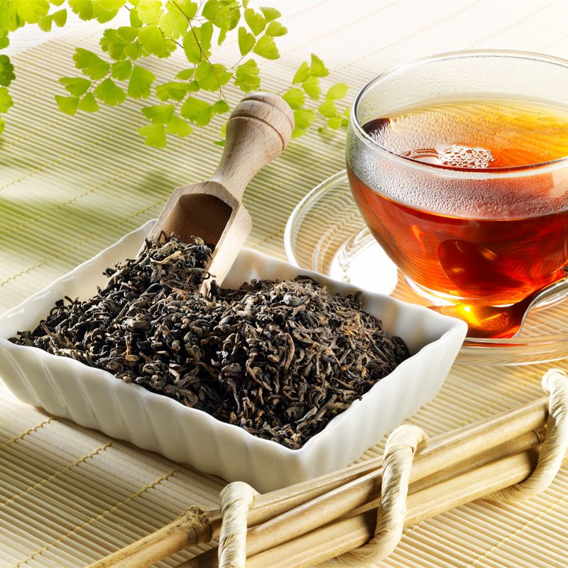 Schrader Schwarzer Tee Pu Erh Blatt Bio