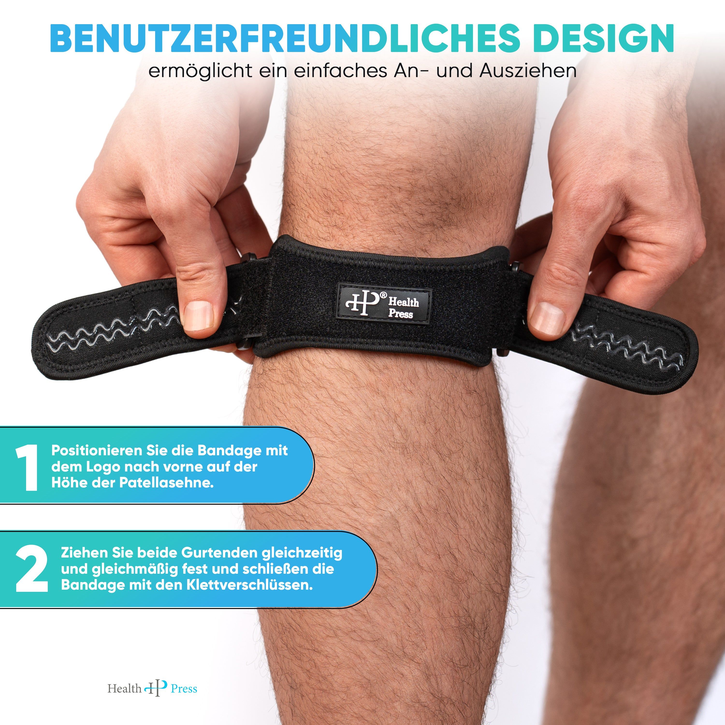 Health Press Patellasehnen-Kniebandage