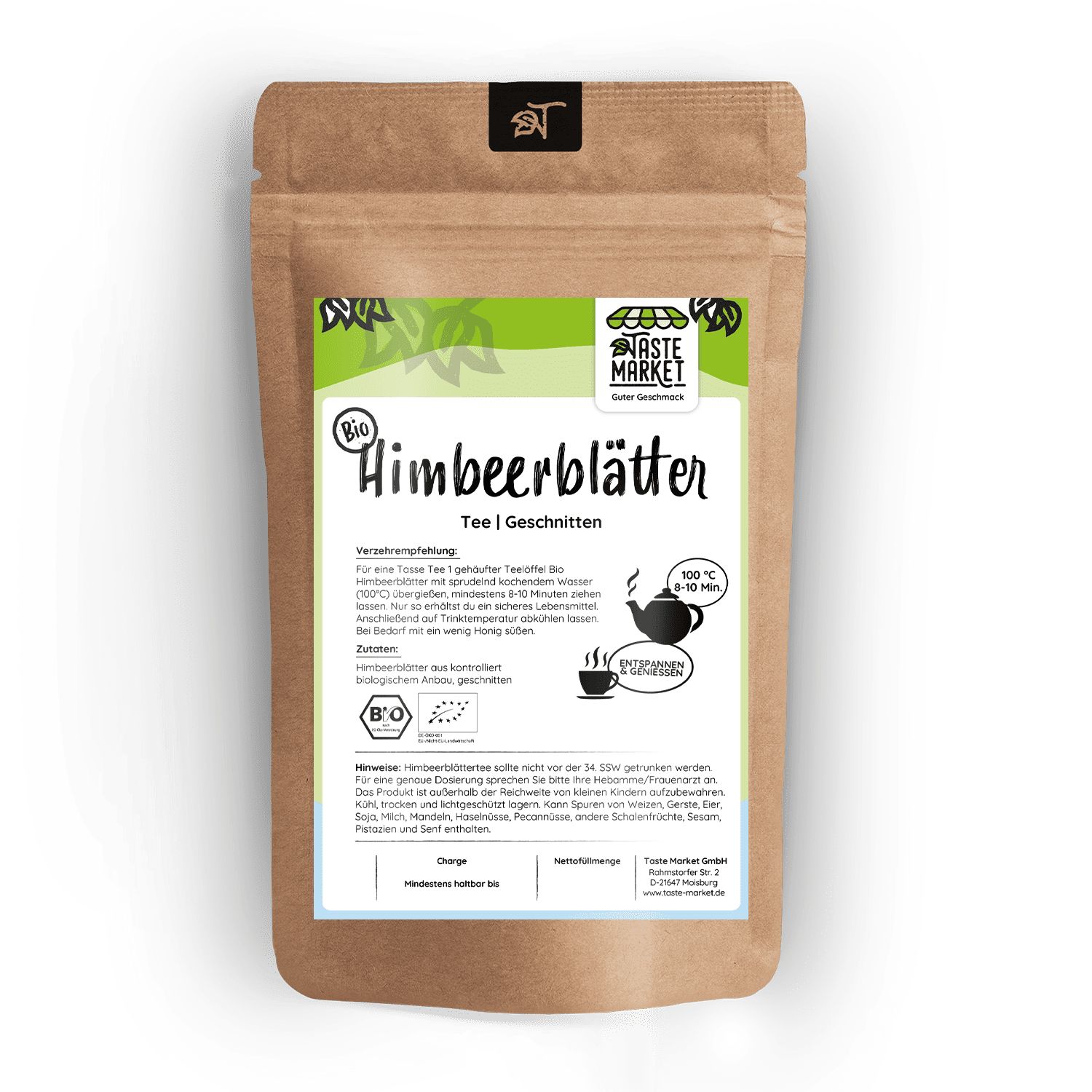 Taste Market BIO Himbeerblätter 0,5 kg Tee