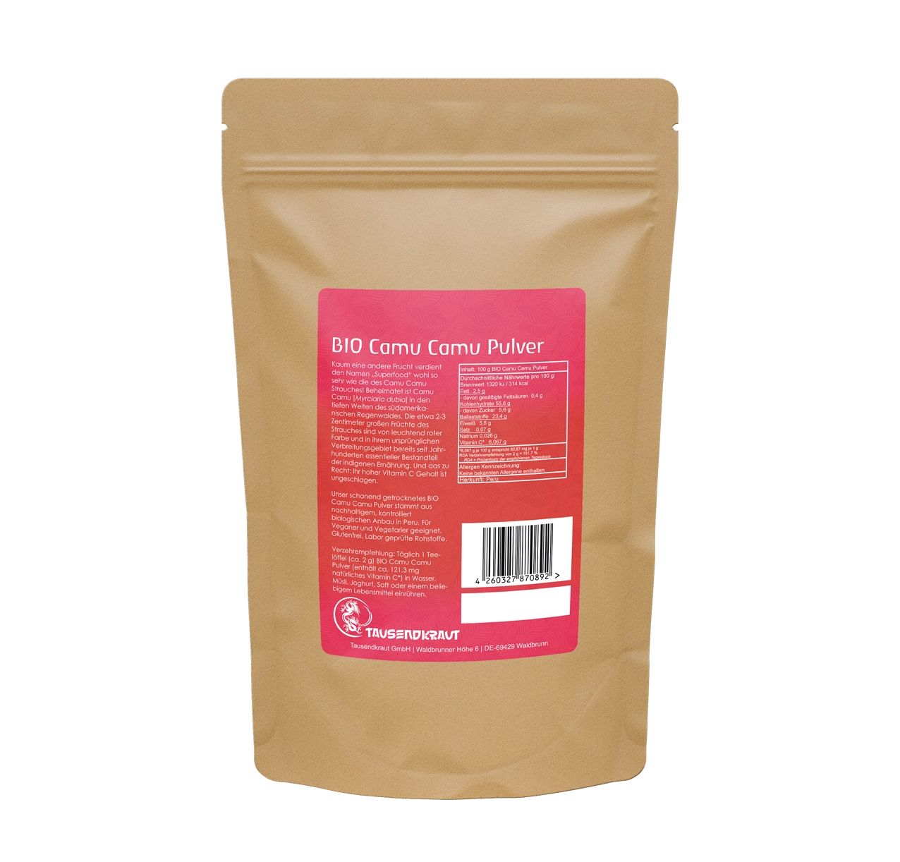 Tausendkraut Camu Camu Pulver BIO