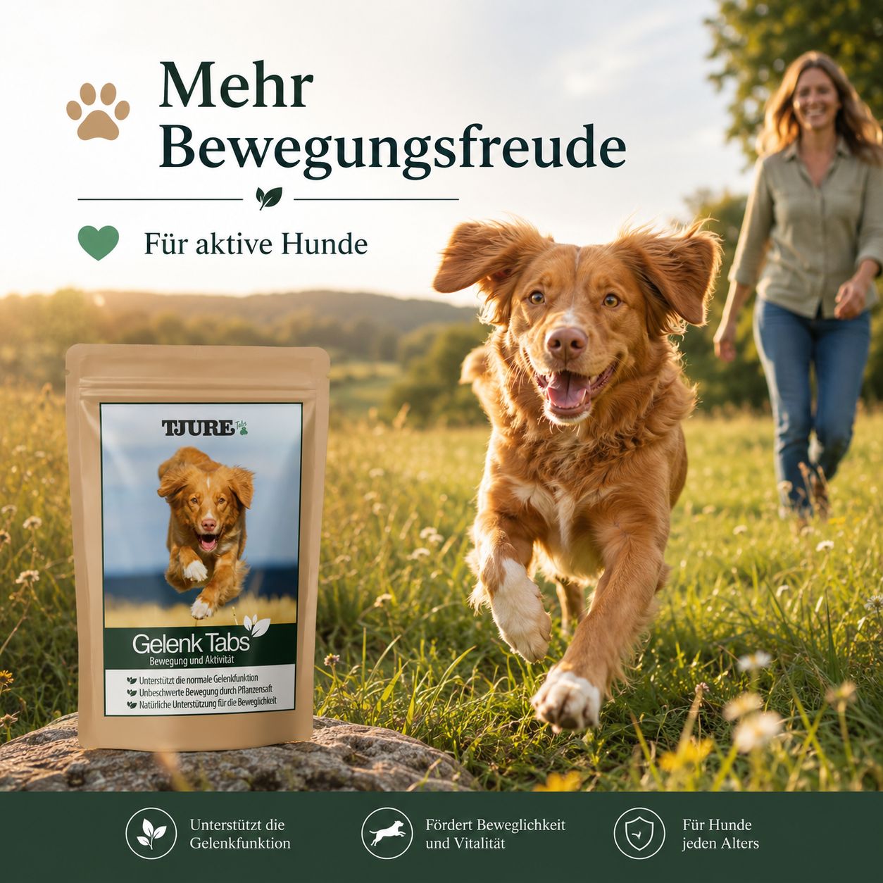 TJURE - Gelenk Tabs 2 x 250 g  Spar Pack | Reduziert Gelenkprobleme | fördert Gelenkgesundheit