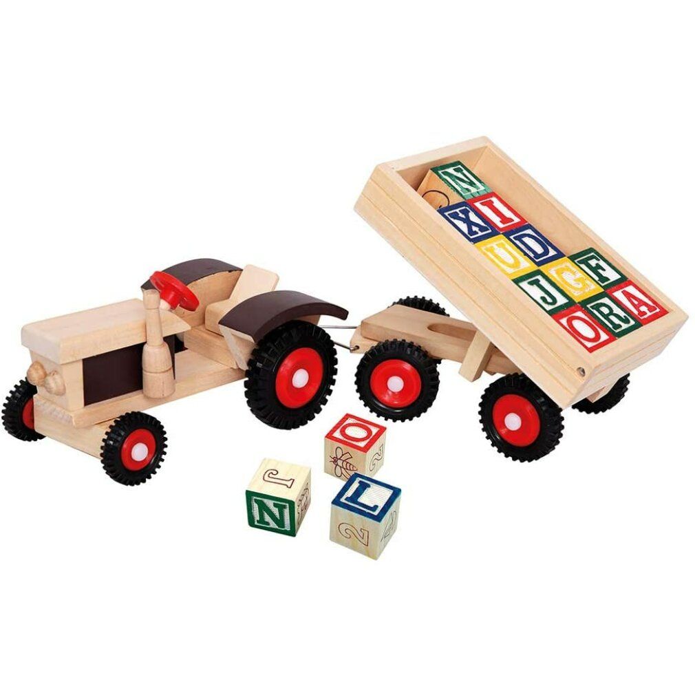Bino & Mertens - Tracki Bobo Traktor mit abc- Anhänger 1 St