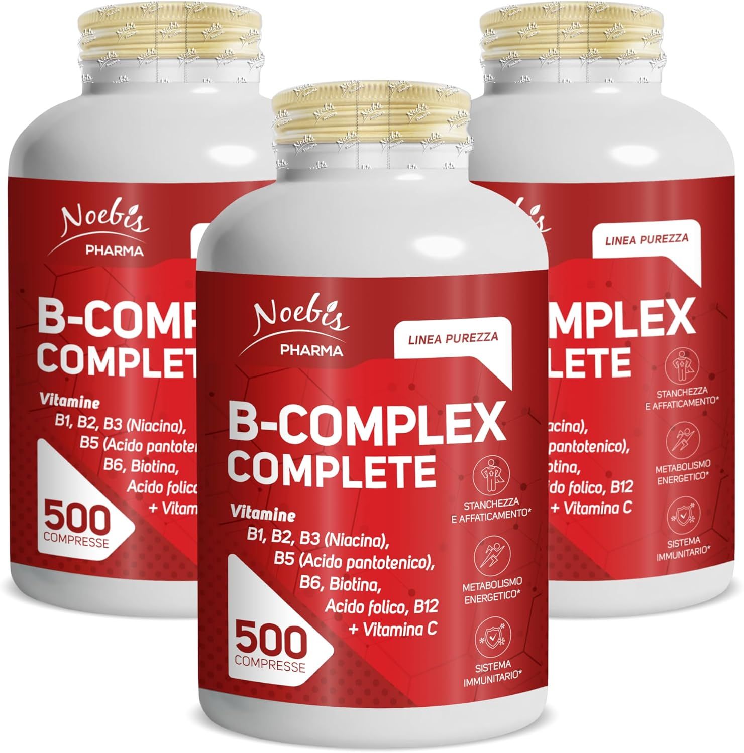Noebis Pharma Vitamina B Complex + Vitamina C - 500 Compresse