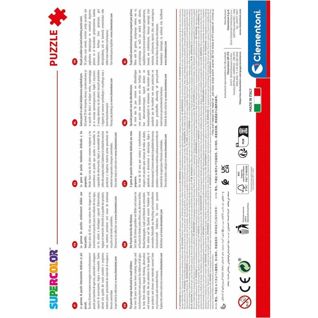 clementoni Puzzle Jurassic World 104 Teile