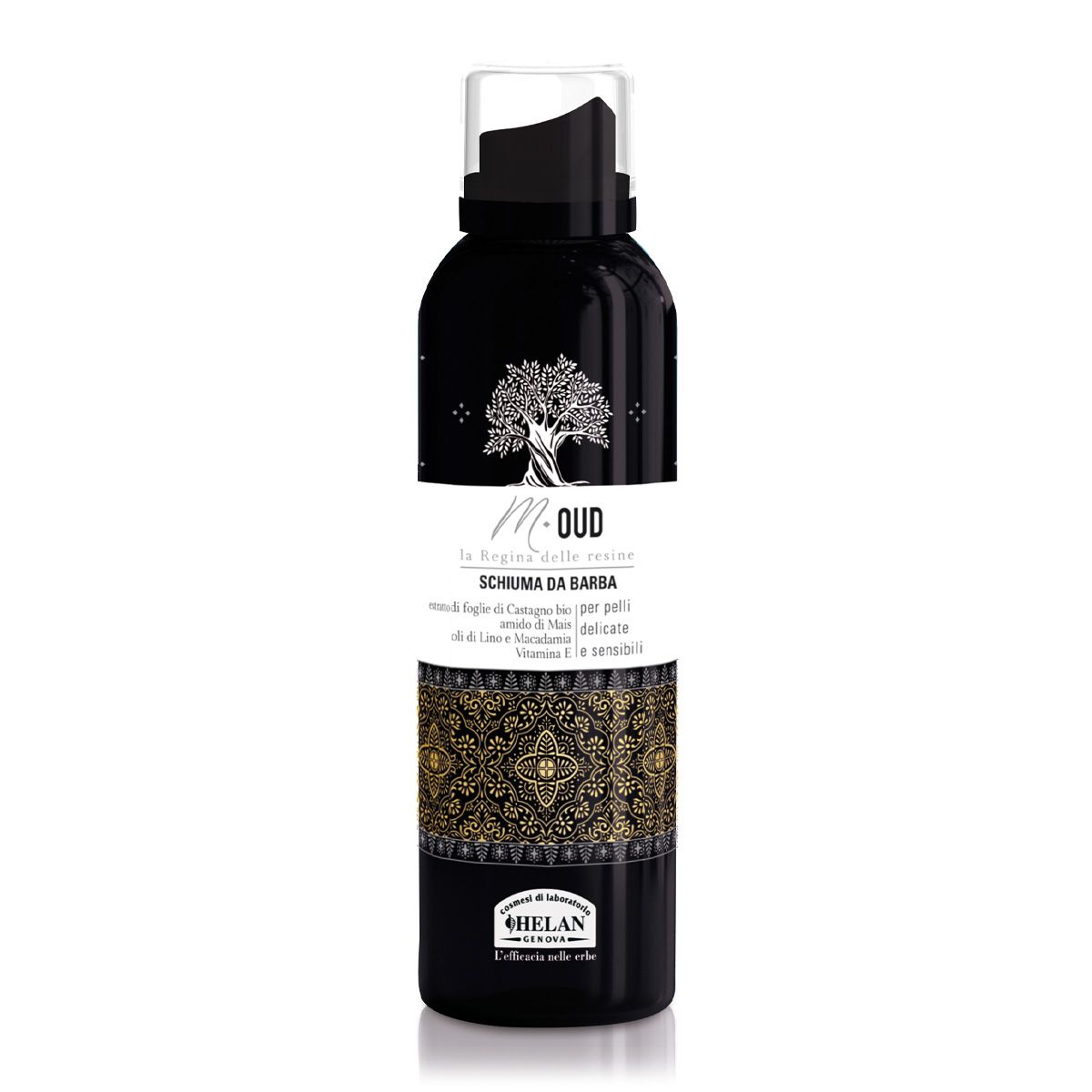Helan Schiuma Da Barba M Oud Con Oli Di Lino E Macadamia, 200Ml - Immagine 6