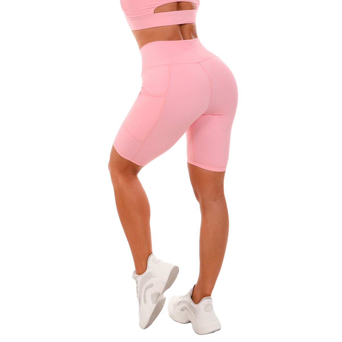 GymBeam Biker Shorts Damen Slim mit Taschen in Pink