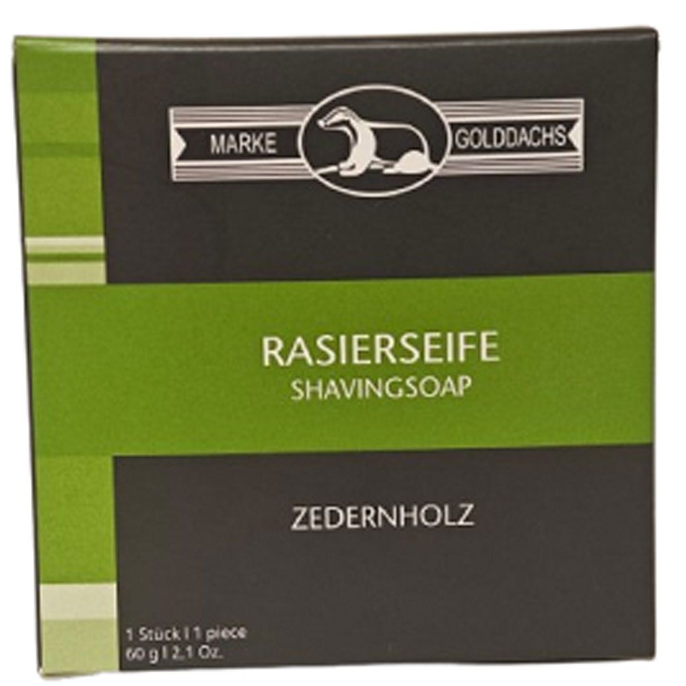 Golddachs Rasierseife Zedernholz 60 g