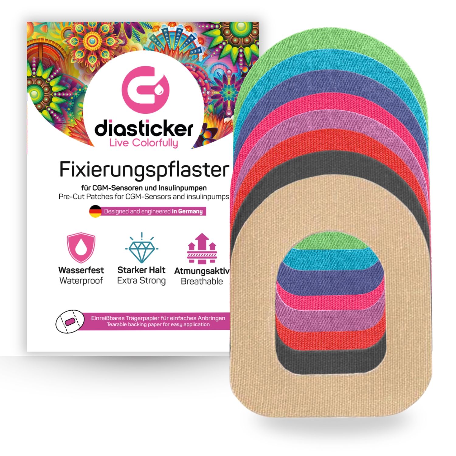 Diasticker® Omnipod Fixierpflaster 'Mix' 10 St