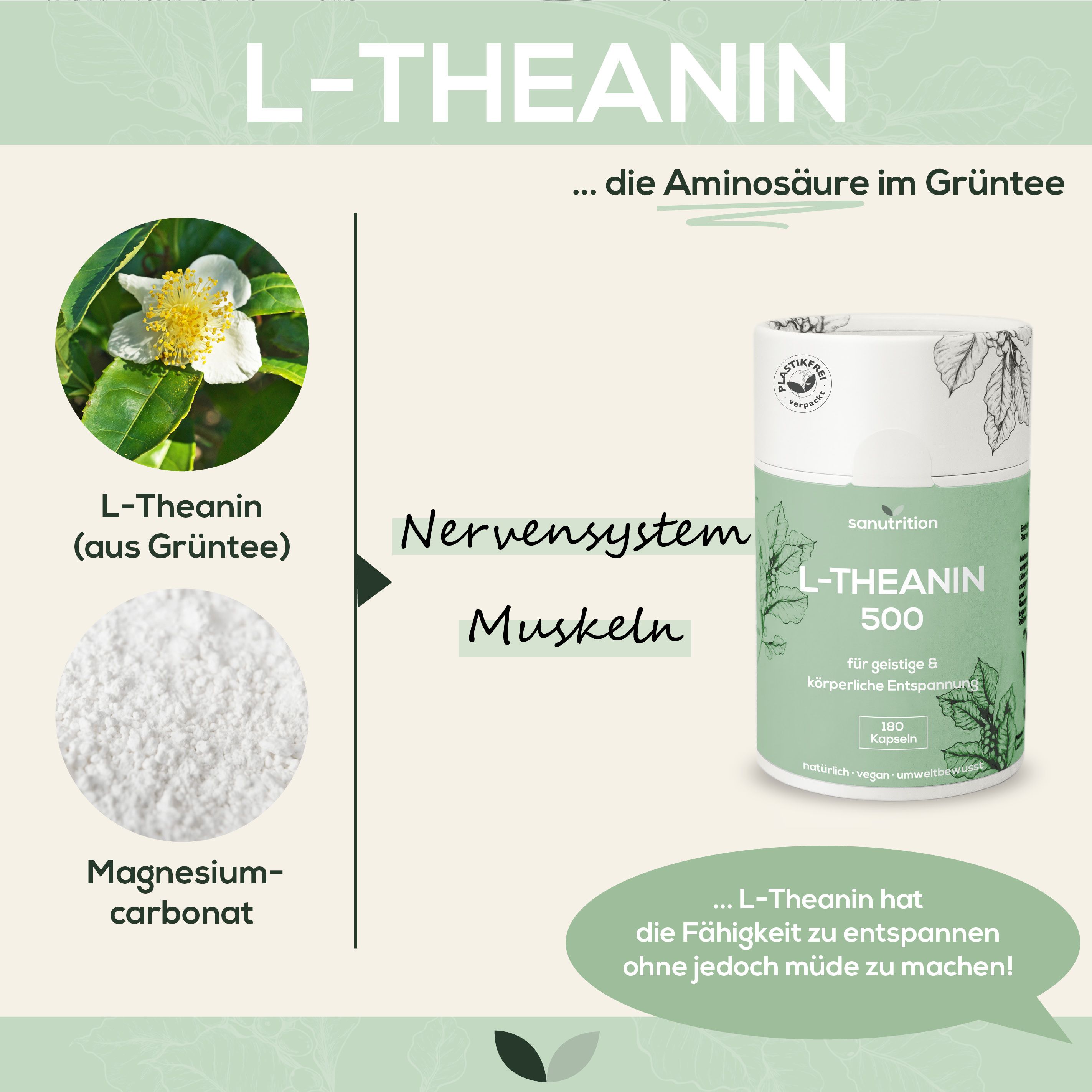 Sanutrition® - L-Theanin 500 mg