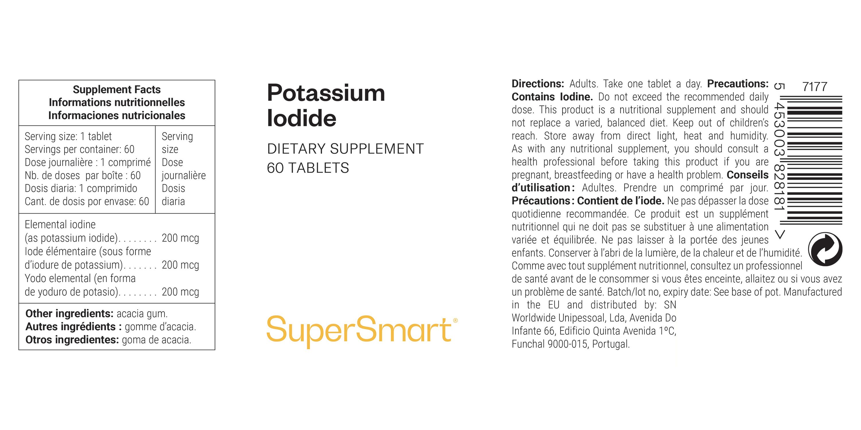 SuperSmart - Potassium Iodide 60 St