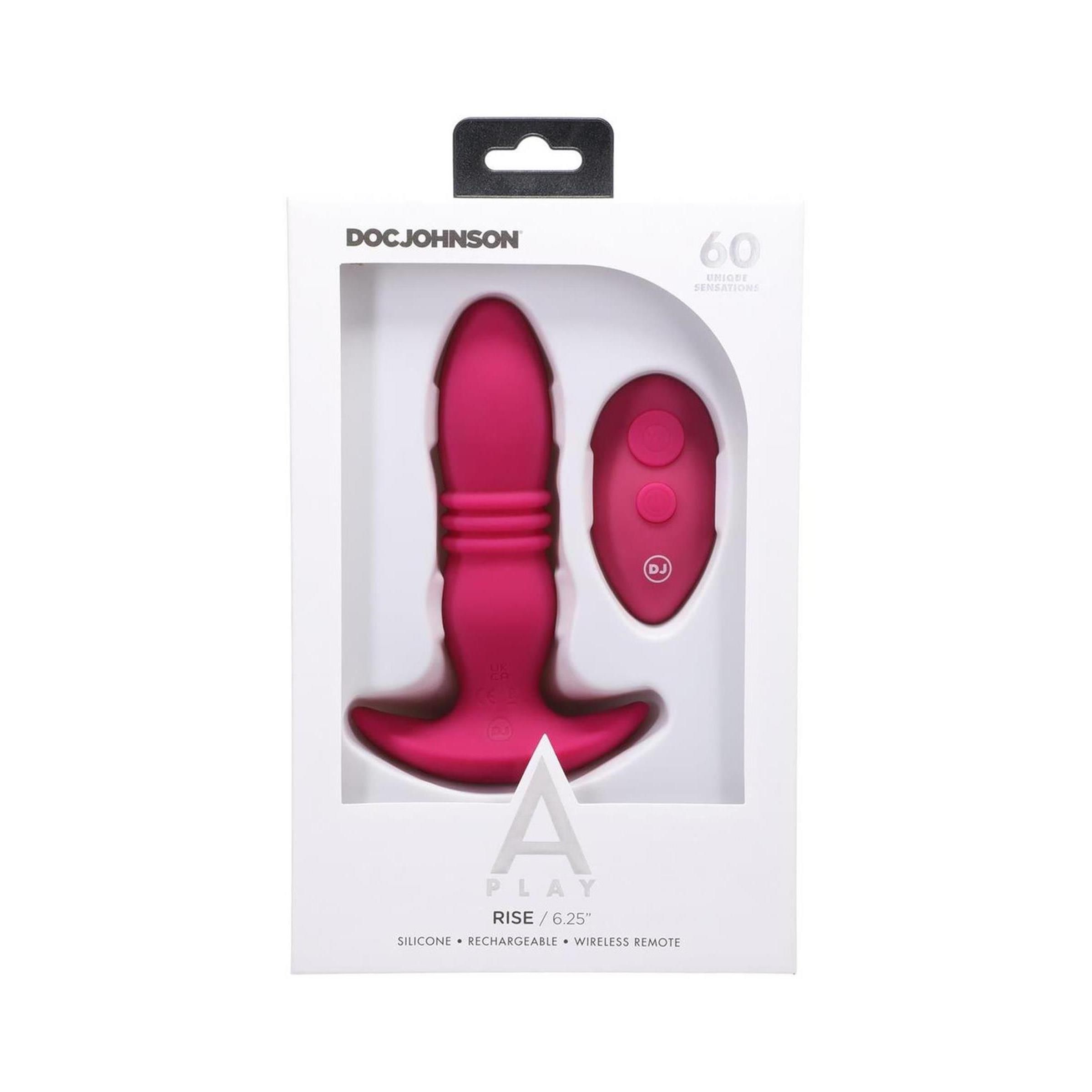 Doc Johnson - Riseilicone Anal Plug with Remote Control
