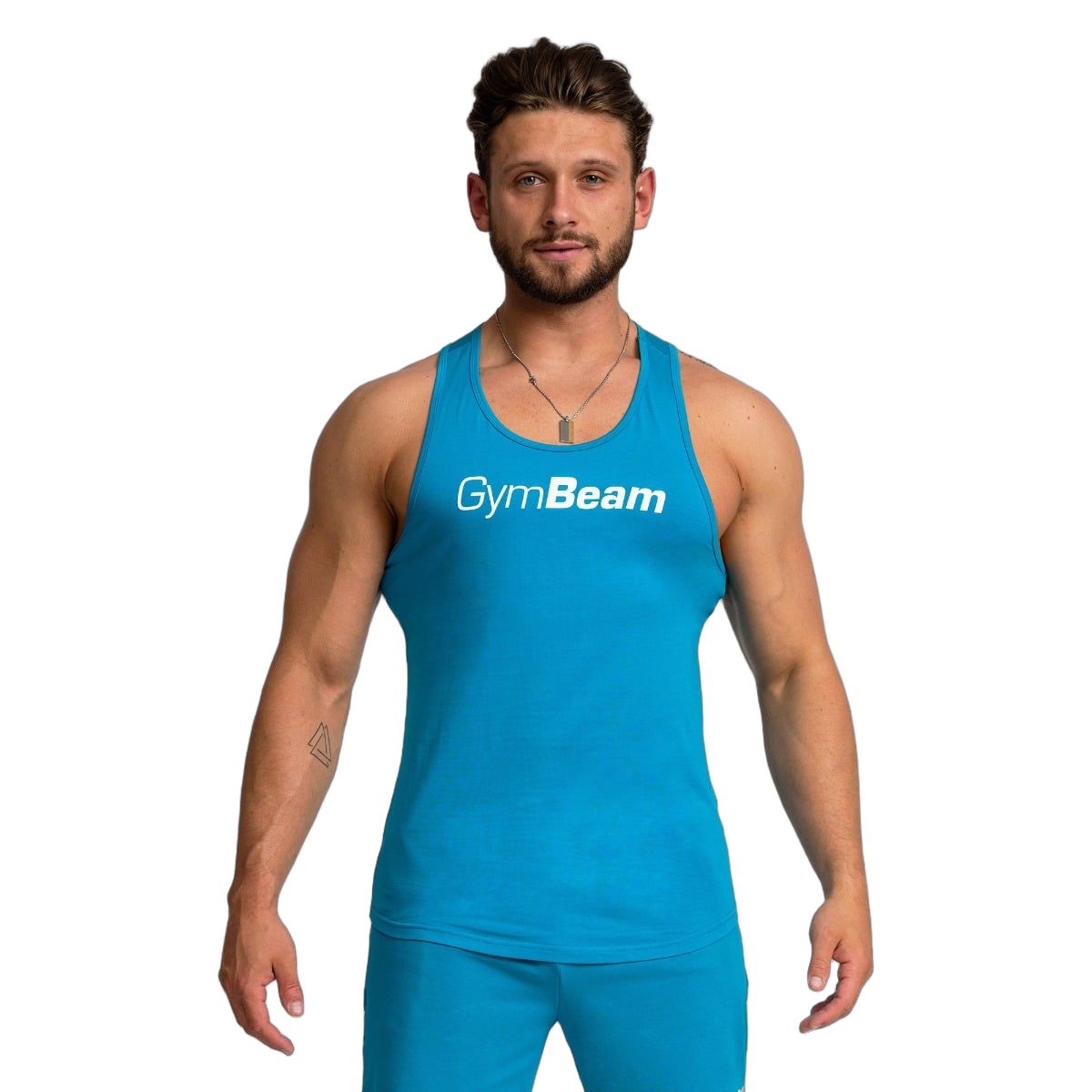 GymBeam Tanktop Herren regular ärmellos mit Modell Aquamarine 1 St