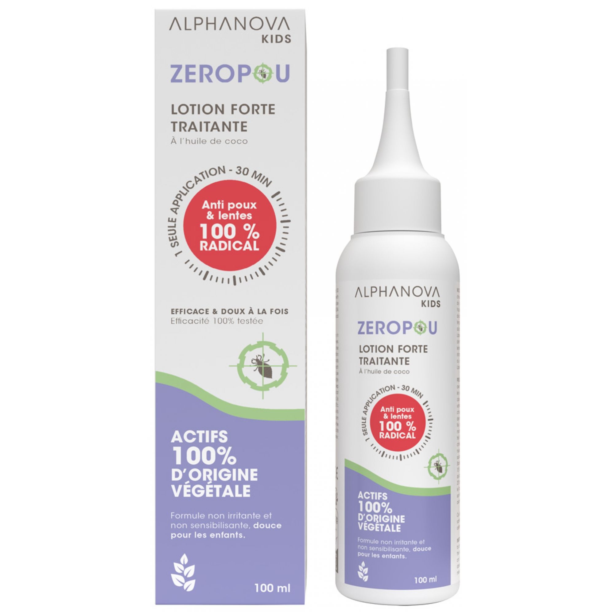 Alphanova Kids Zeropou Strong Treatment Lotion 4,5x4,5x19 cm