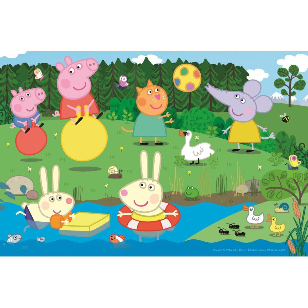 trefl Puzzle Peppa Pig am Teich 60 Teile