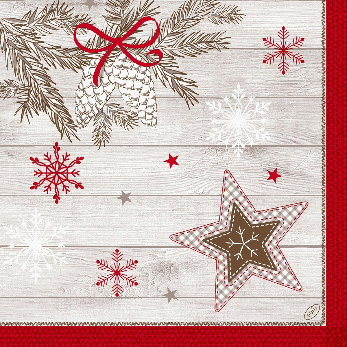 Servietten 40x40 4-lagig Klassik Cozy Winter 50 St Tücher