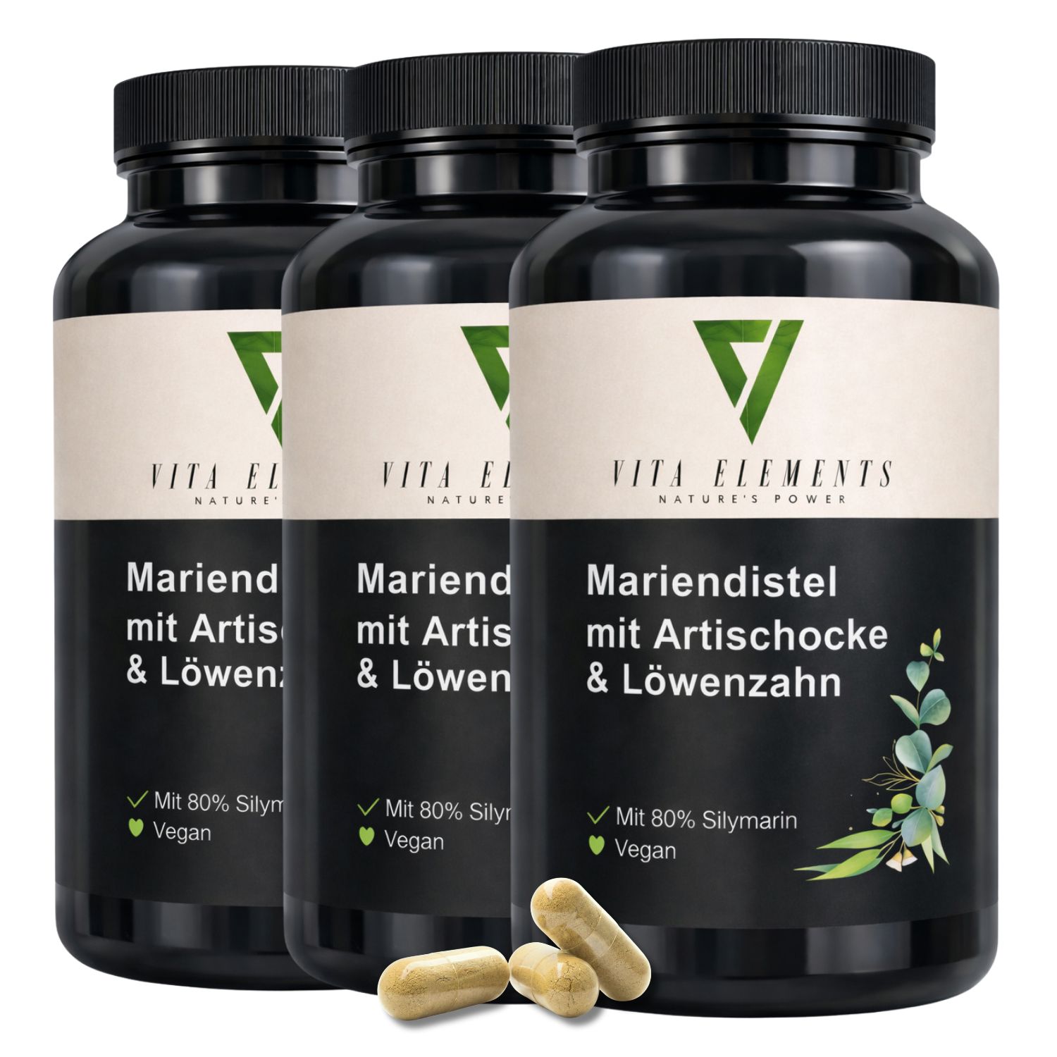 Vita Elements Mariendistel mit Artischocke & Löwenzahn Kapseln 71 g