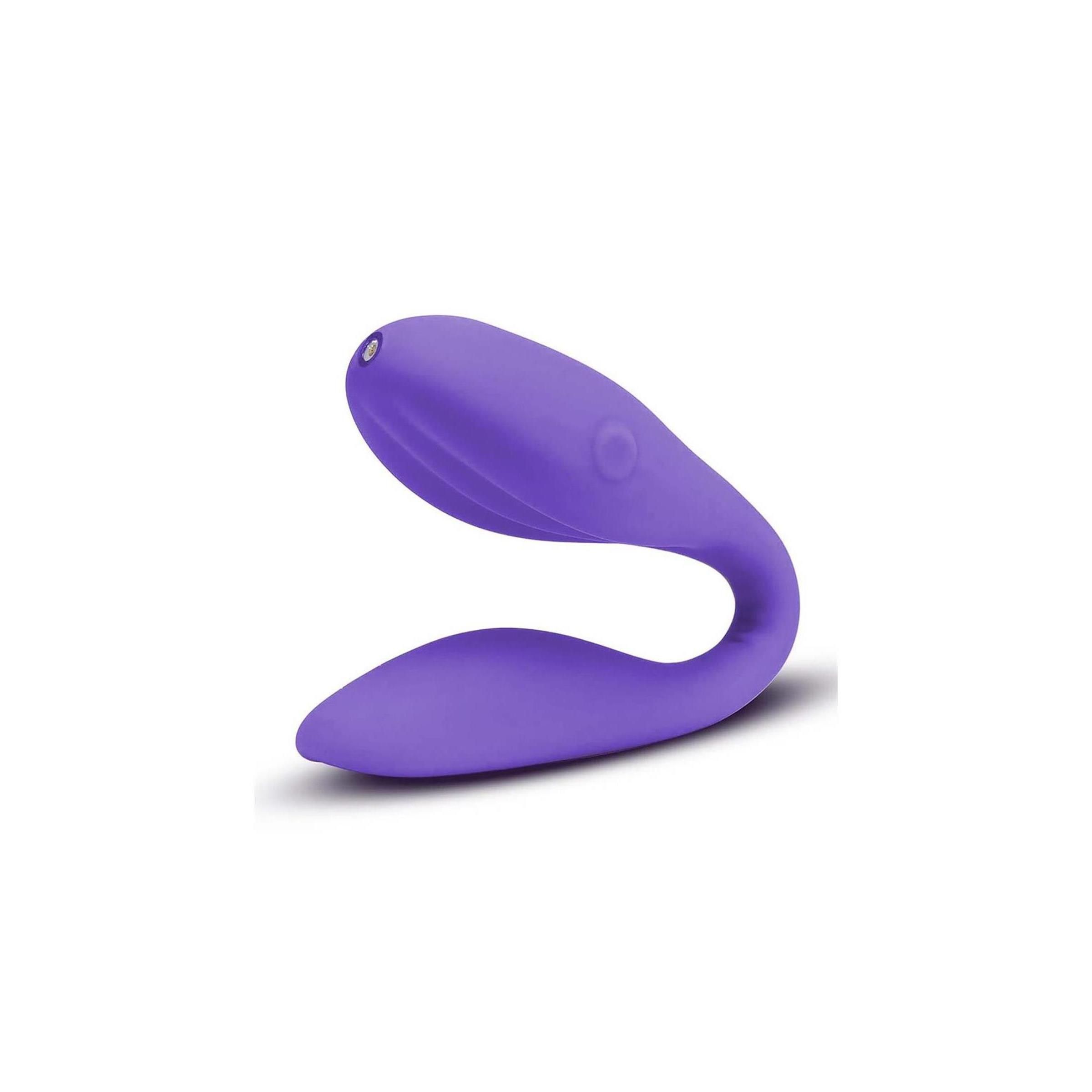 Lila Wellness Duo. U-förmiges Design mit abgerundeten Enden.