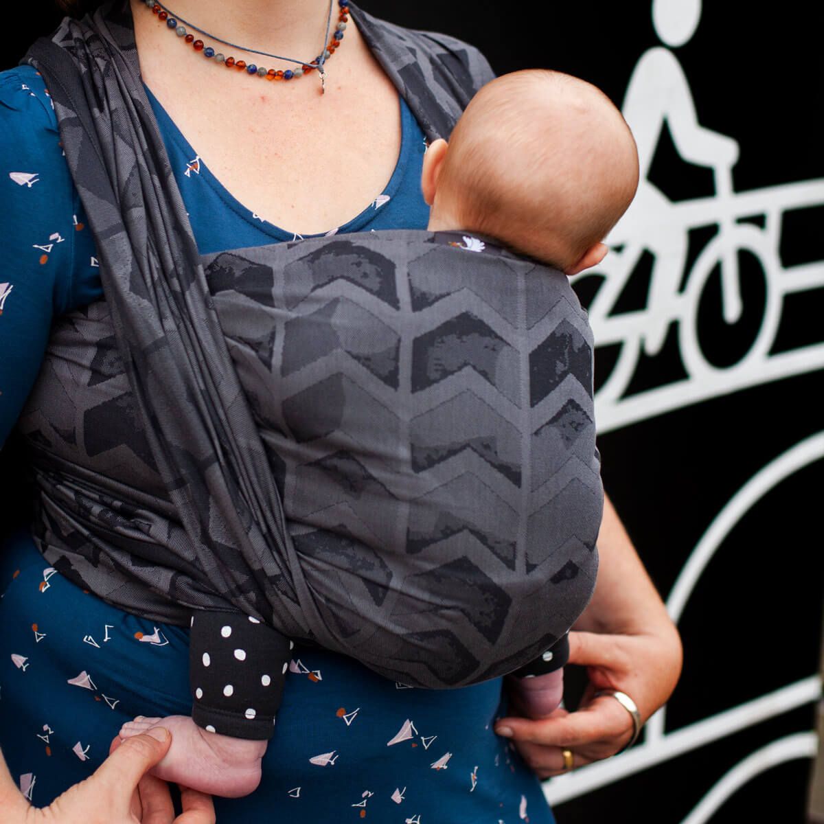 Hoppediz Babytragetuch Gewebtes Tragetuch