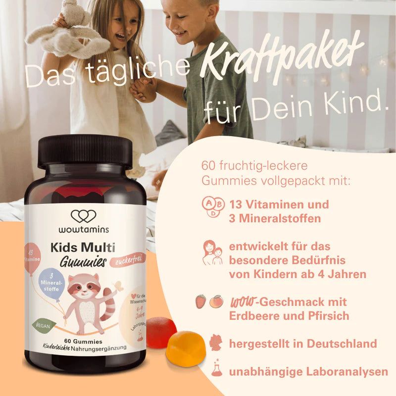 WOWTAMINS Kids Multi Gummies zuckerfrei