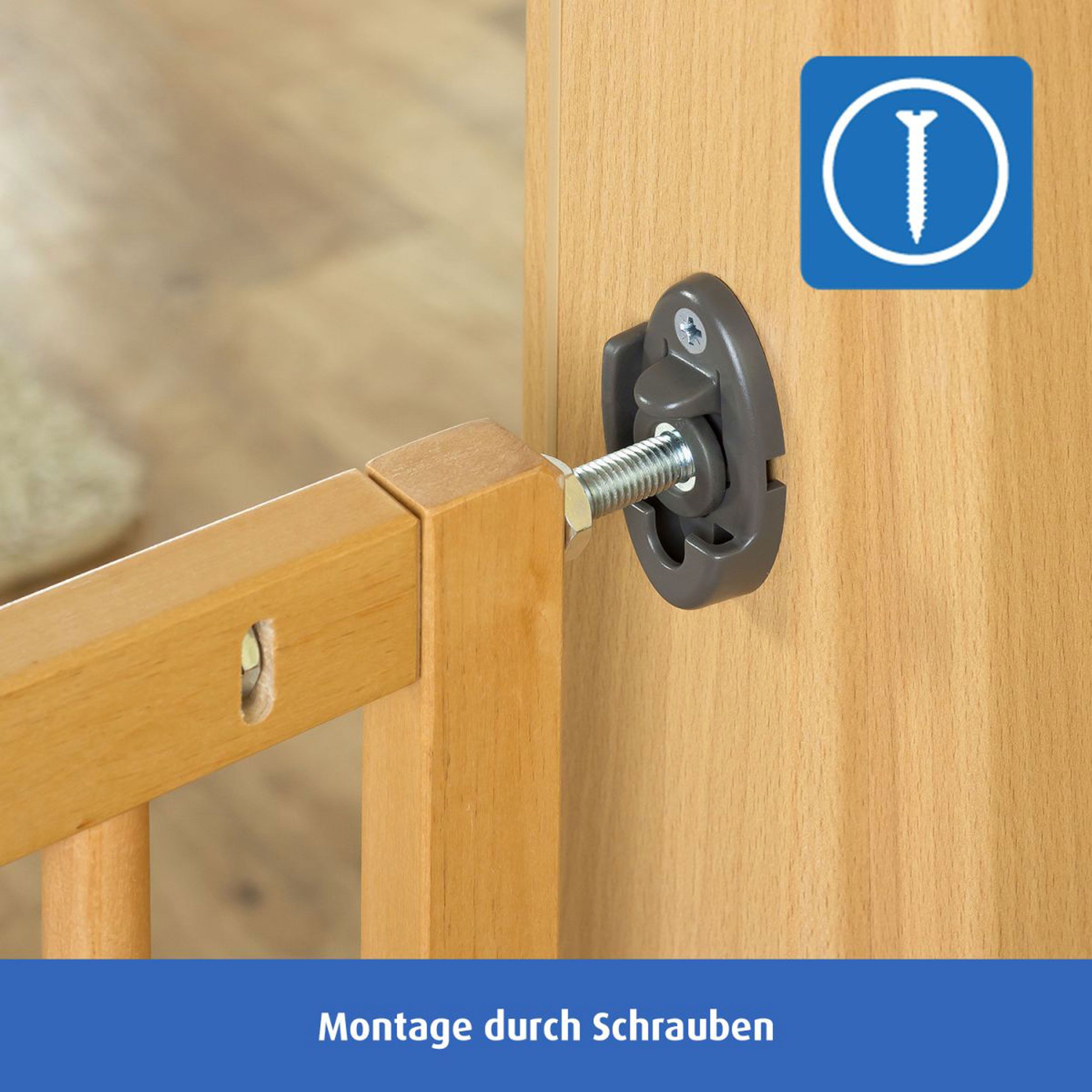 reer Basic Schraubgitter, Holz, 65.5 - 106 cm