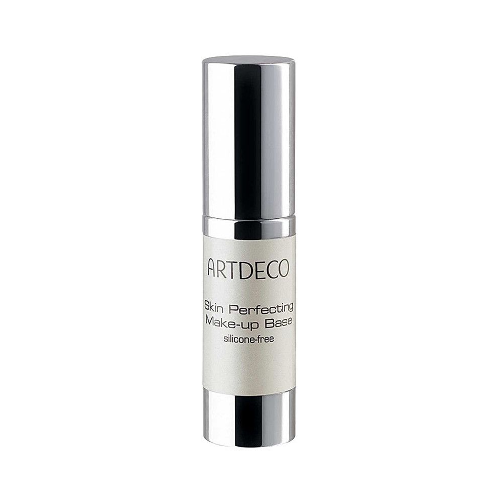 Artdeco Skin Perfecting Make-up Base, silikonfrei, in silberner Pumpspender-Flasche.