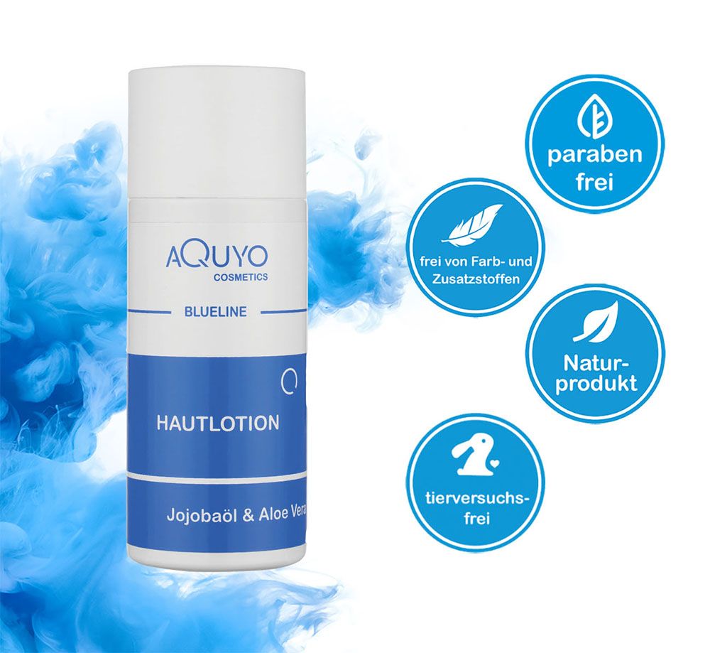 Blueline Aloe Vera & Jojobaöl Creme Lotion für trockene, sanfte, geschmeidige Haut | Hautlotion