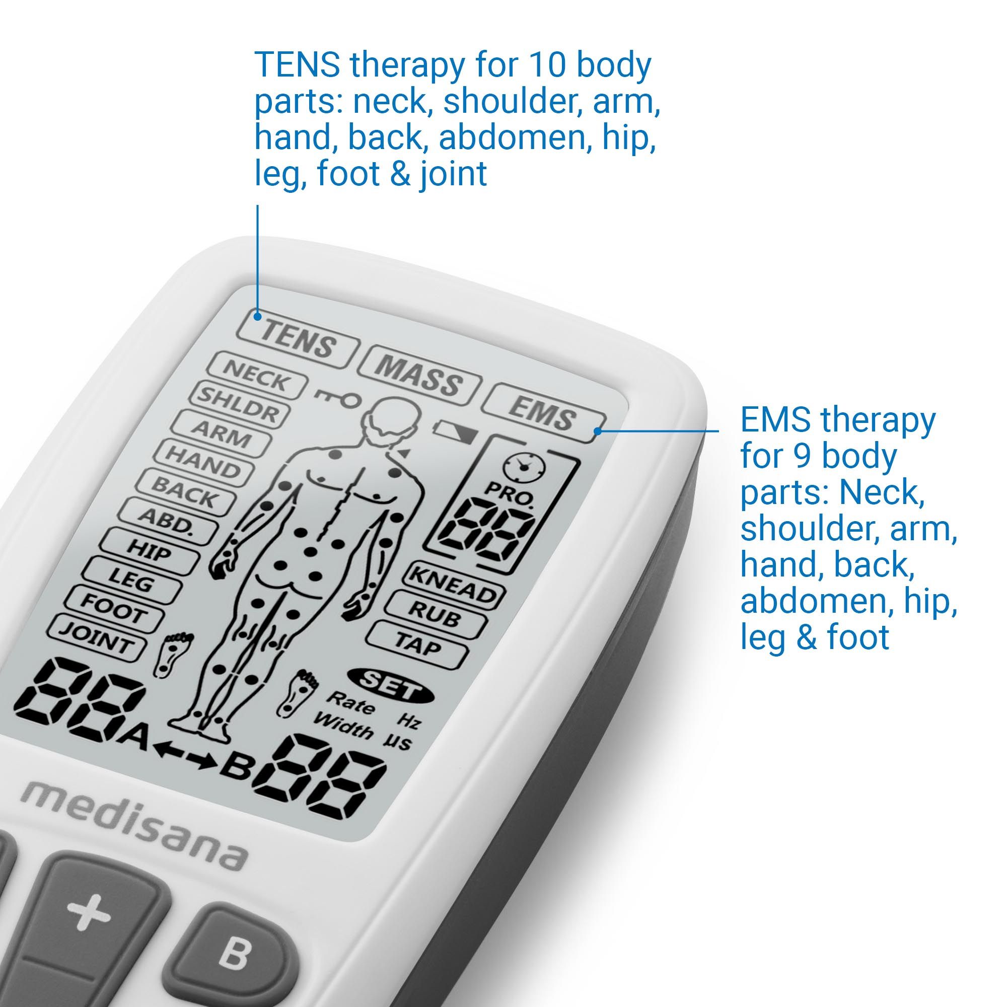medisana TT 200 | TENS Gerät | EMS Reizstromgerät | dient der Schmerzlinderung