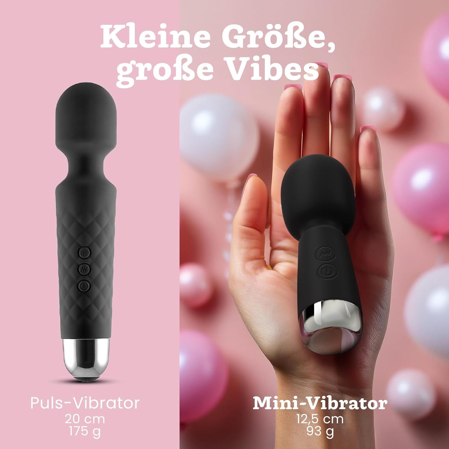 Oliver James Mini Vibrator Schwarz