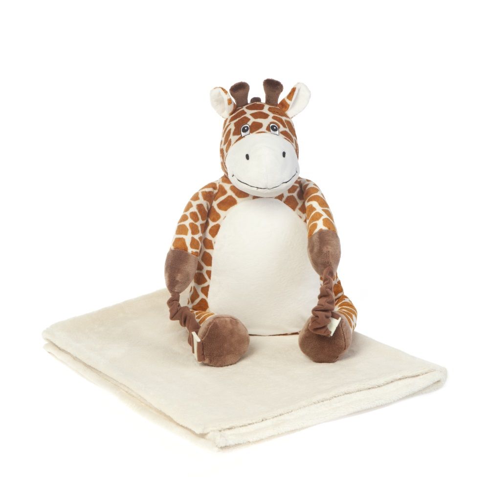 Rucksack Kindergartenrucksack Kinderrucksack mit Schmusedecke 3in1 Giraffe