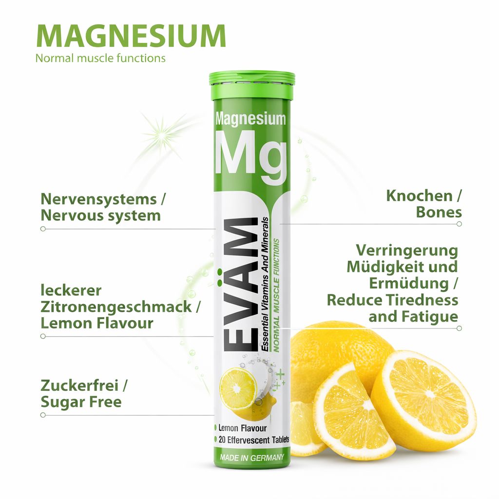 EVÄM Magnesium Brausetabletten - 5 Set