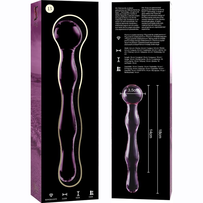 Nebula Series By Ibiza - Modell 13 - Dildo Borosilikatglas