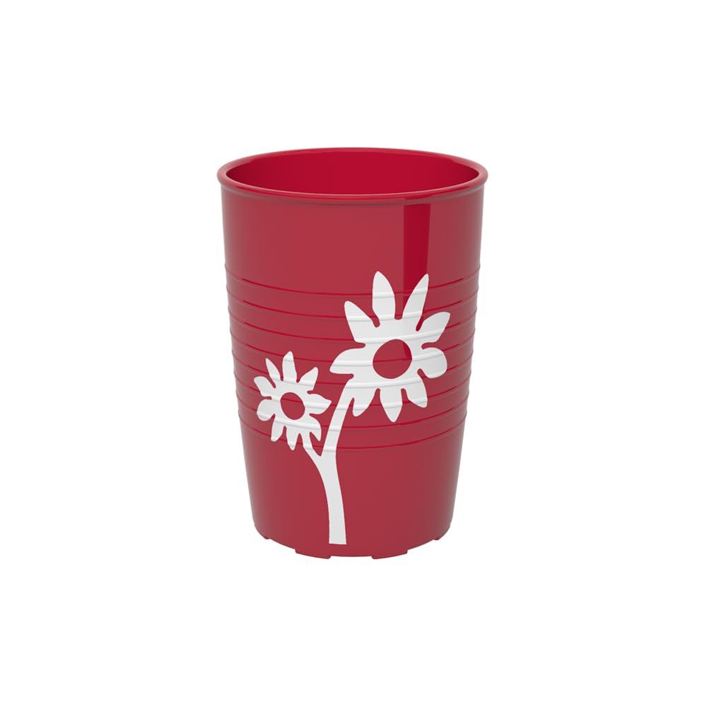 ORNAMIN Becher mit Antirutsch-Trick Blume mit Schnabelaufsatz mit kleiner Öffnung
