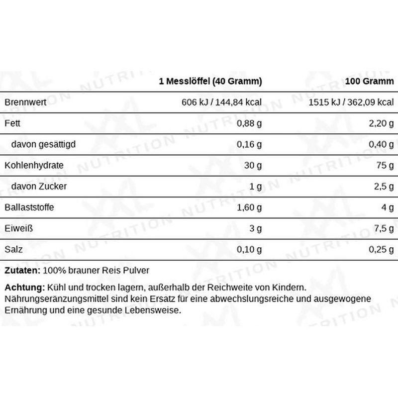 XXL Nutrition Perfect Rice Powder 5 kg Pulver zur Herstellung einer Lösung zum Einnehmen