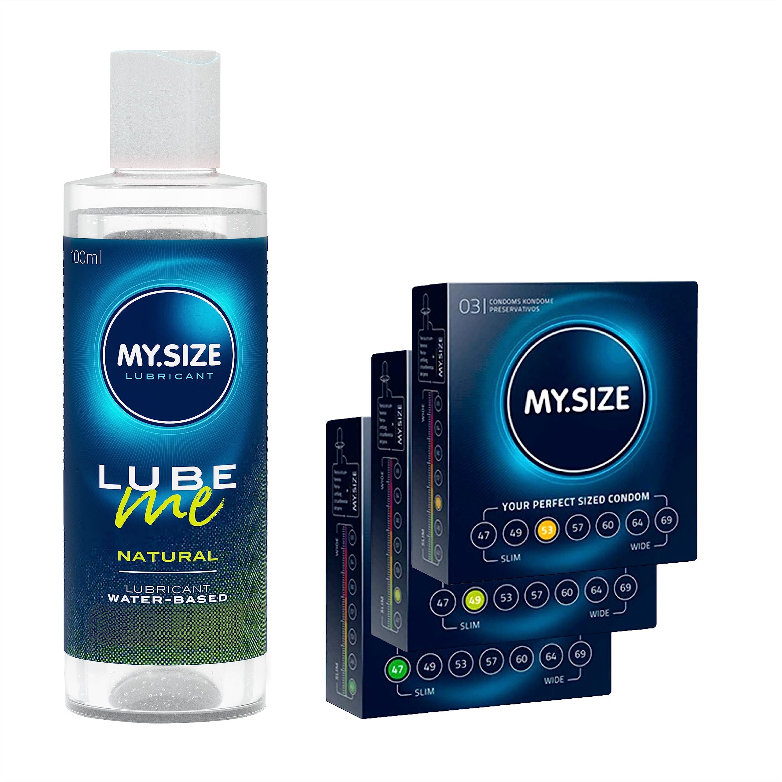 My.size Kondome + Lube ME Natural Set 3 St