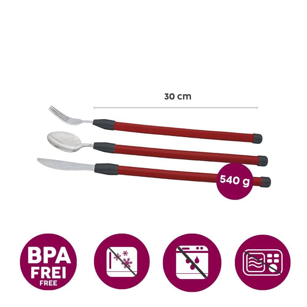 ORNAMIN Besteck-Set mit biegsamem Griff