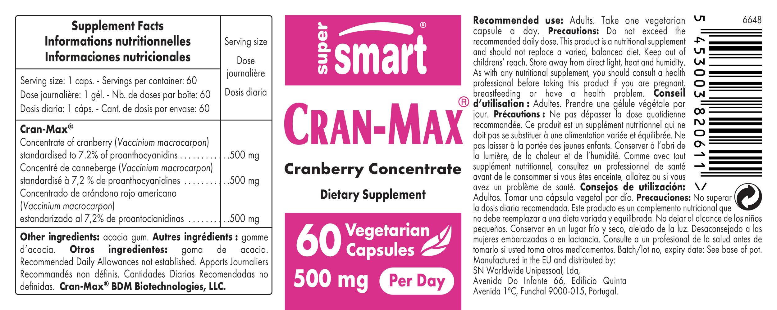 SuperSmart - Cran-Max® 60 St