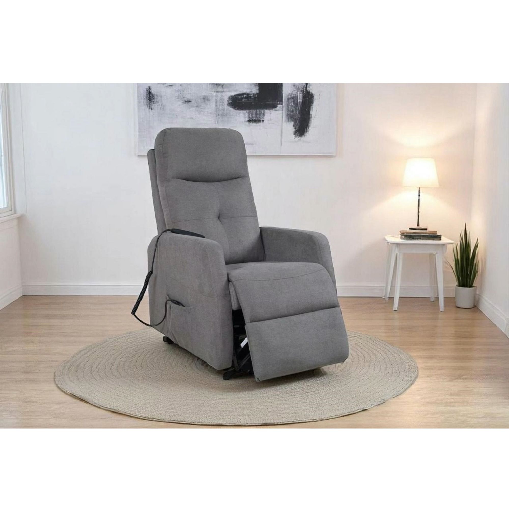 Medtrade Kanton Aufstehsessel Graubraun mit 4 Motoren