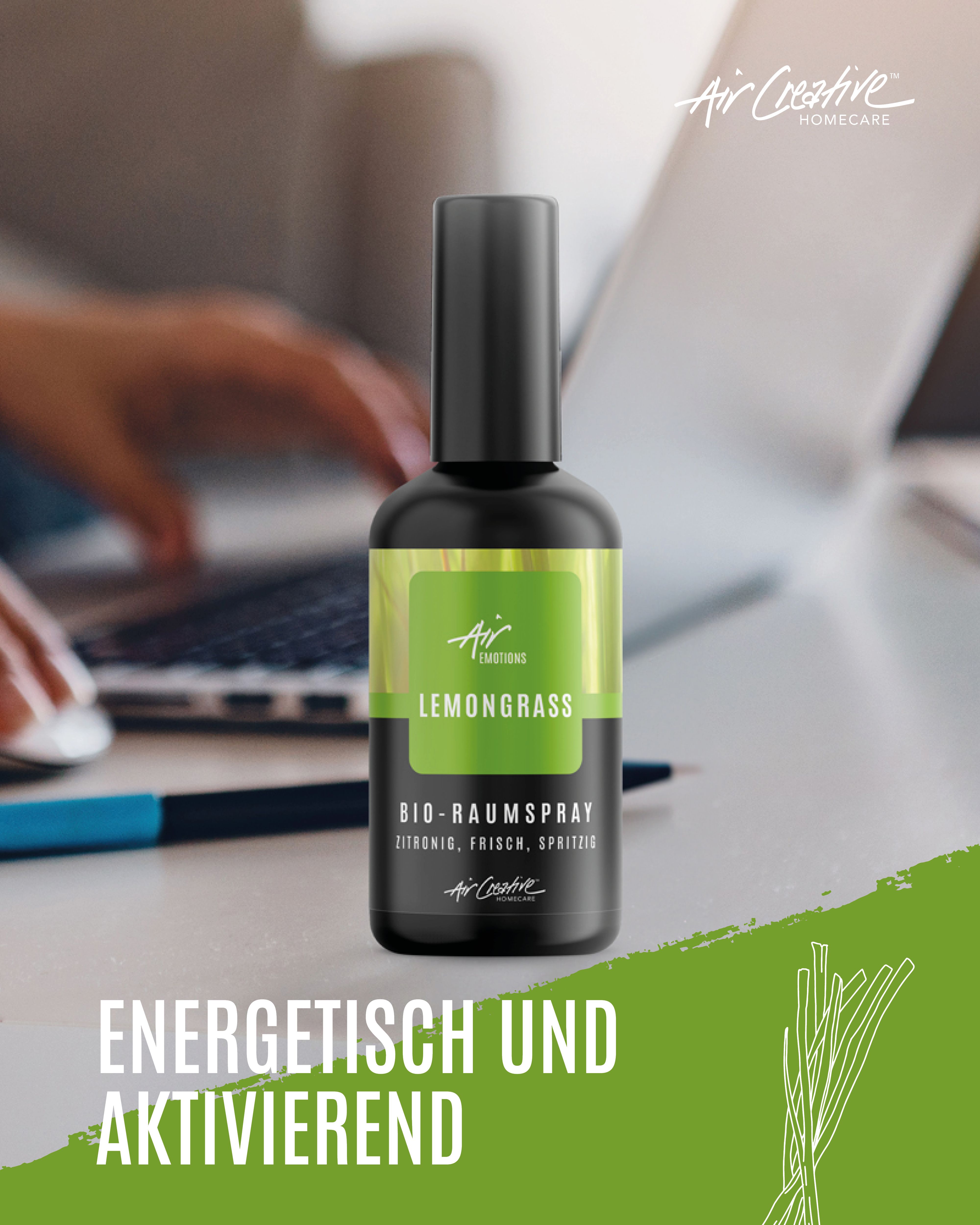 Air Creative - Bio-Raumspray 'Lemongrass Bio' 100 ml Sprühflasche