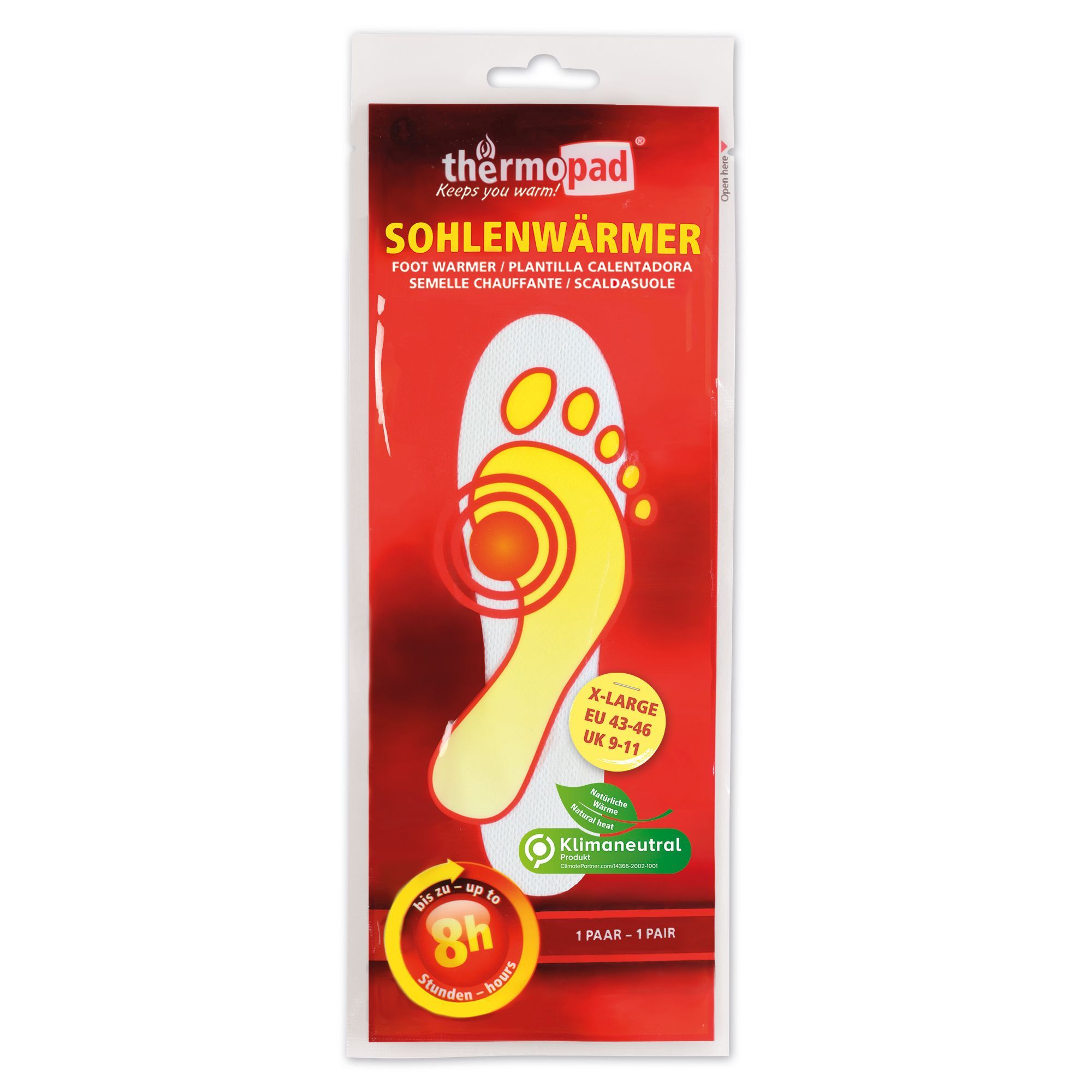 thermopad® Sohlenwärmer Gr. XL EU ab 43