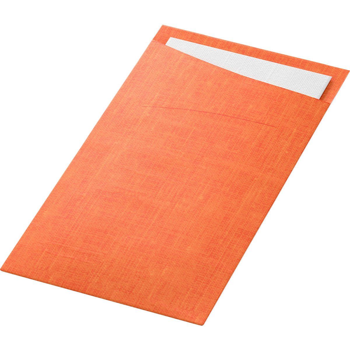 Sacchetto Dunisoft 230 x 115 mm Sun Orange/weiß 60 St Tücher
