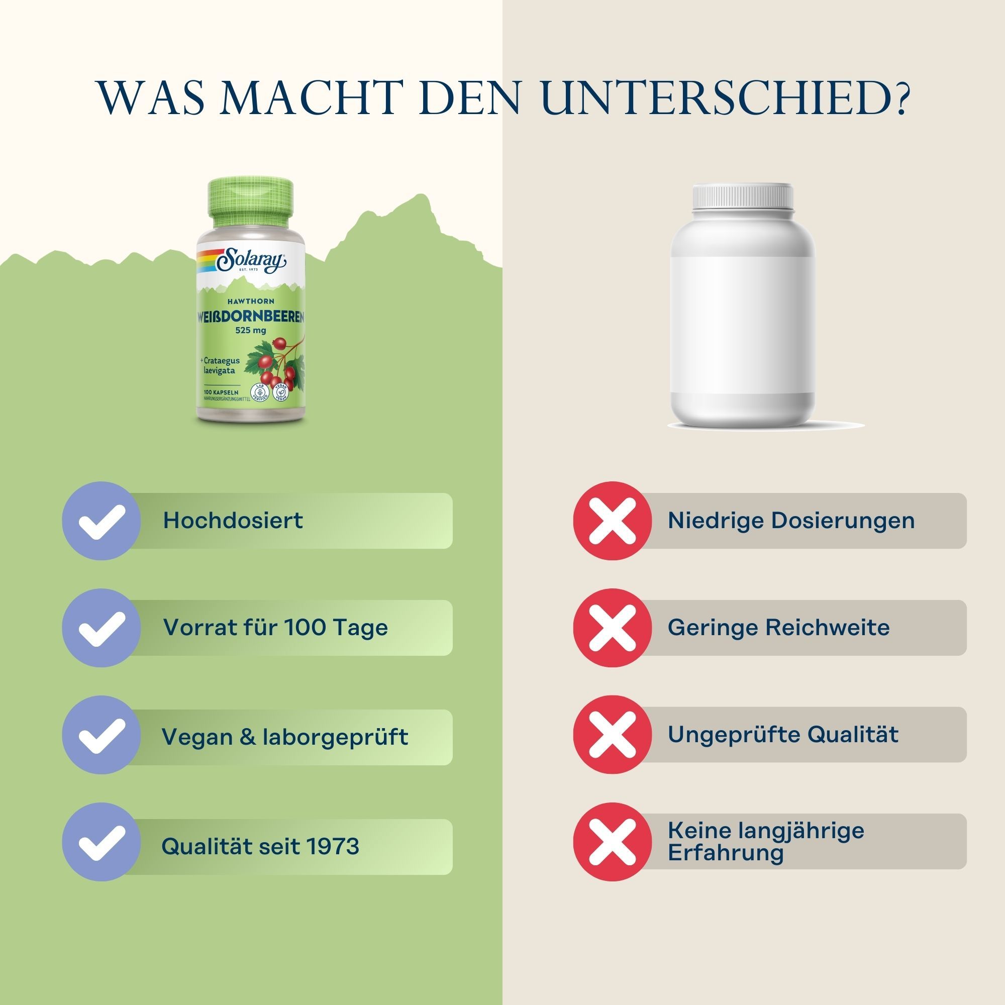 Solaray Weißdornbeeren