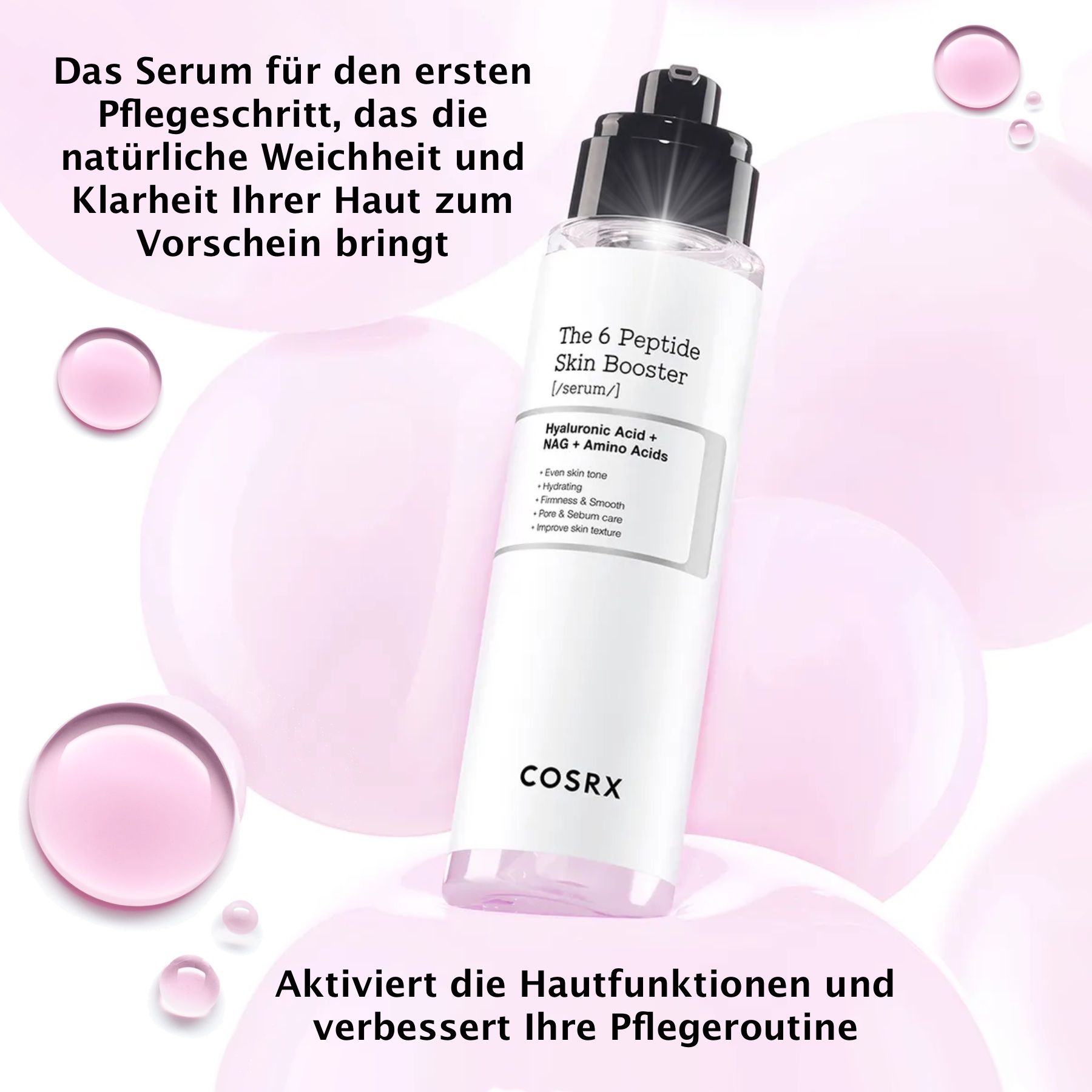 COSRX The 6 Peptide Skin Booster Gesichtsserum mit Hyaluronsäure