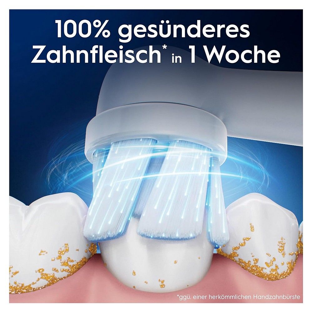 Elektrische Zahnbürste reinigt Zähne und Zahnfleisch für gesünderes Zahnfleisch in 1 Woche.