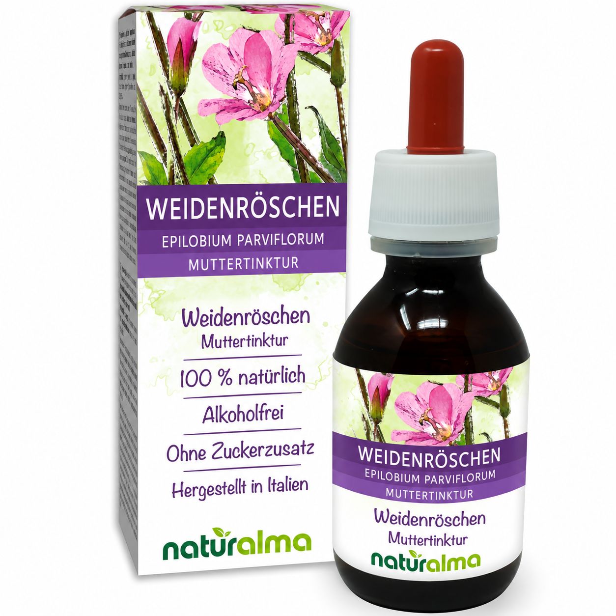Naturalma Weidenröschen (Epilobium parviflorum) alkoholfreie Tropfen 120 ml