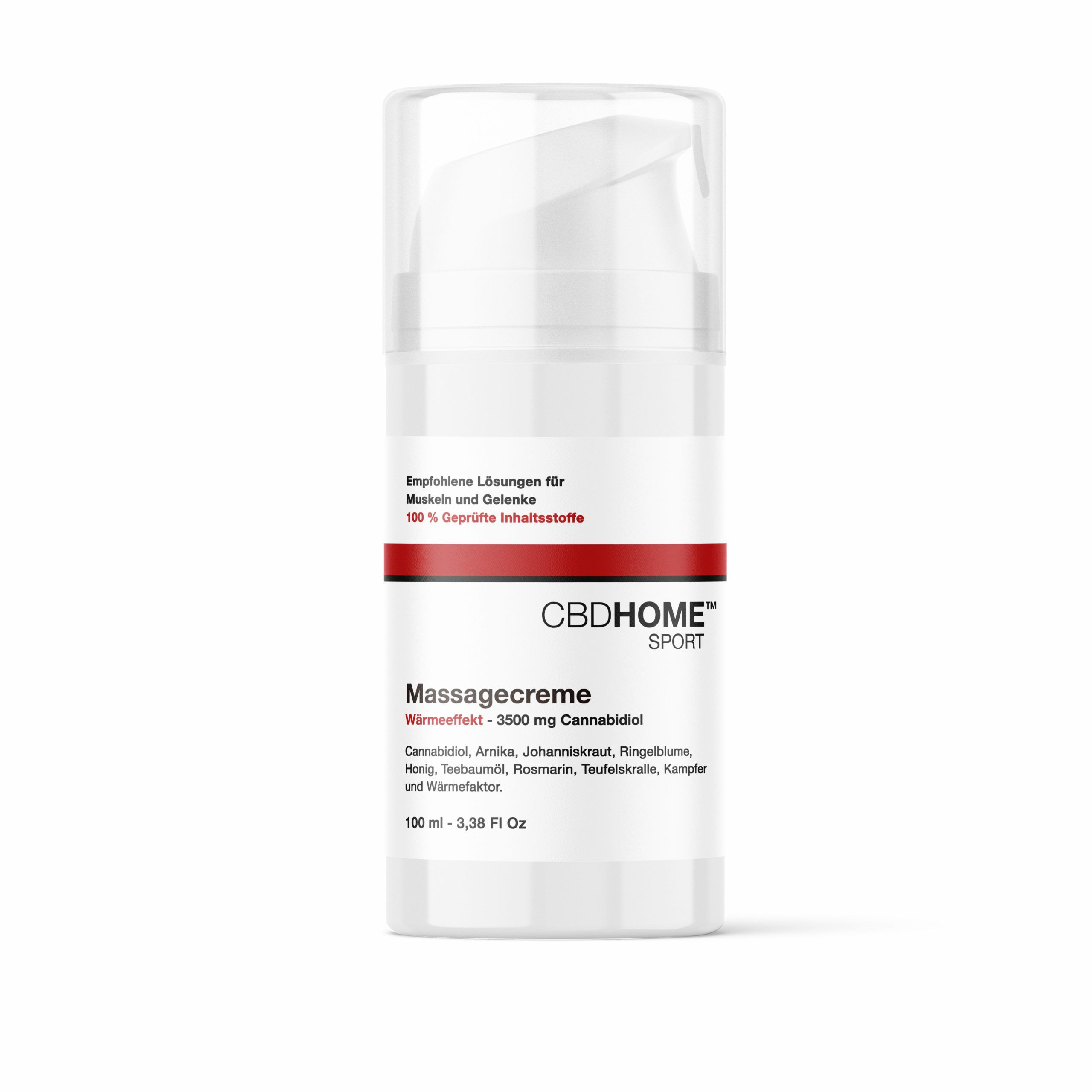 CBD Home – Wärmende Massagecreme 3500 mg 100 ml Creme